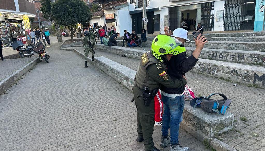 Imagen de referencia de un operativo de la Policía en Marinilla, Antioquia