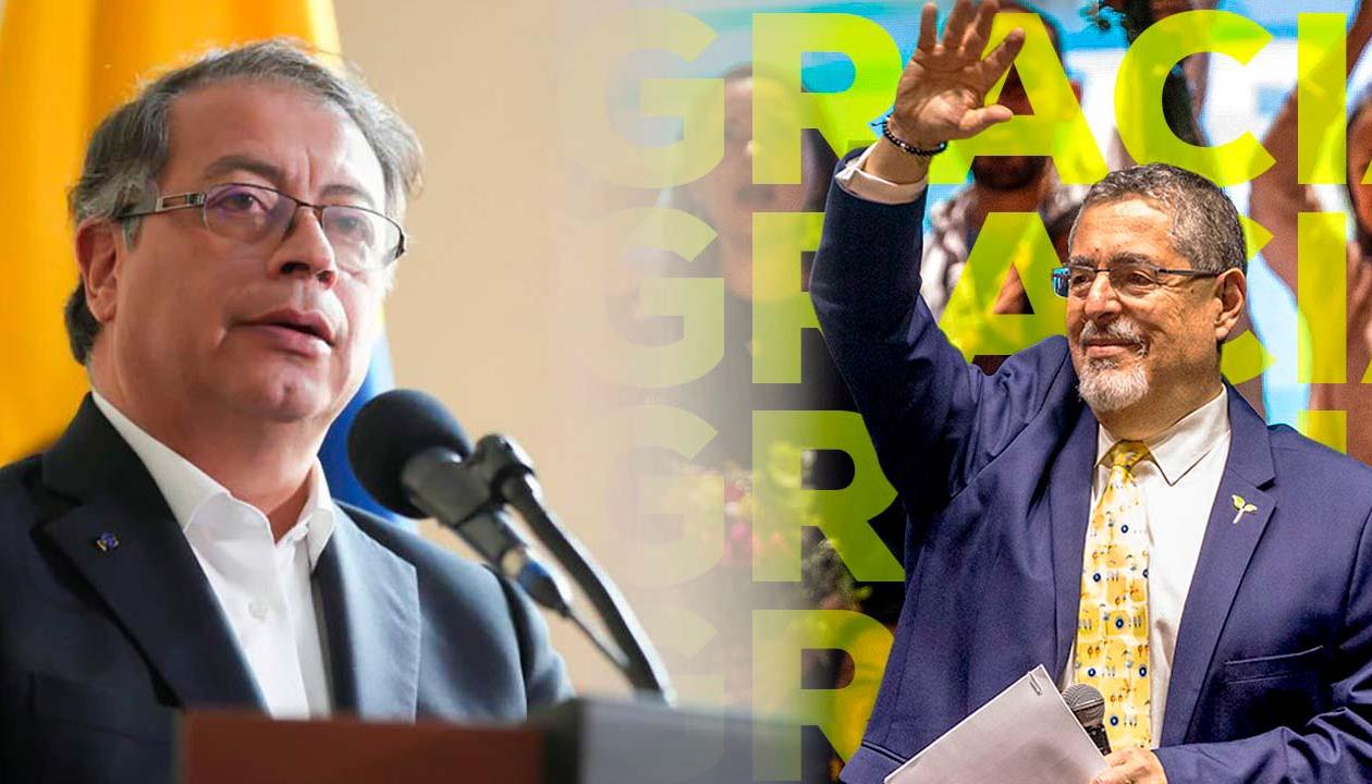 Gustavo Petro y Bernardo Arévalo