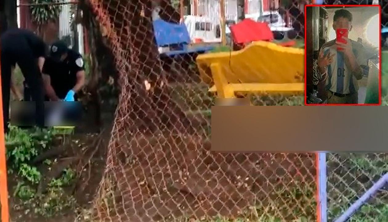 Este es el área en donde murieron las dos personas y otra resultó herida por un rayo