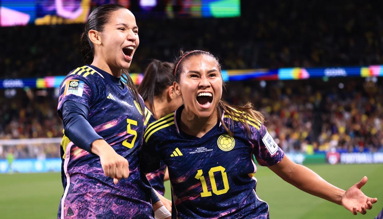 Lorena Bedoya y Leicy Santos, jugadoras de la Selección Colombia femenina. 