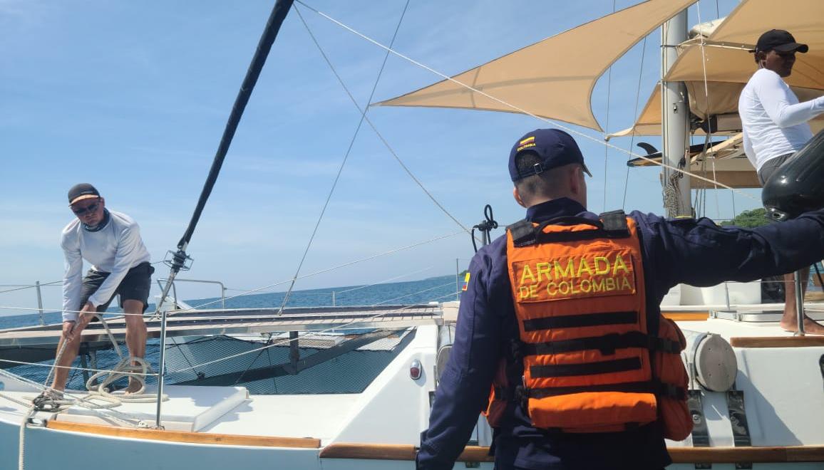 La Armada atendió el incidente en Playa Secreta, Barú