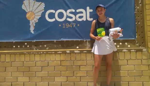 Valentina García, tenista boyacense, campeona en 16 años.  