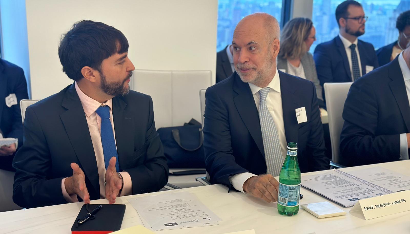 Alcalde de Barranquilla, Jaime Pumarejo en Nueva York.