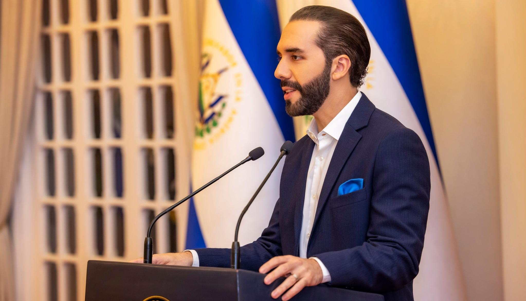 El Presidente de El Salvador, Nayib Bukele.