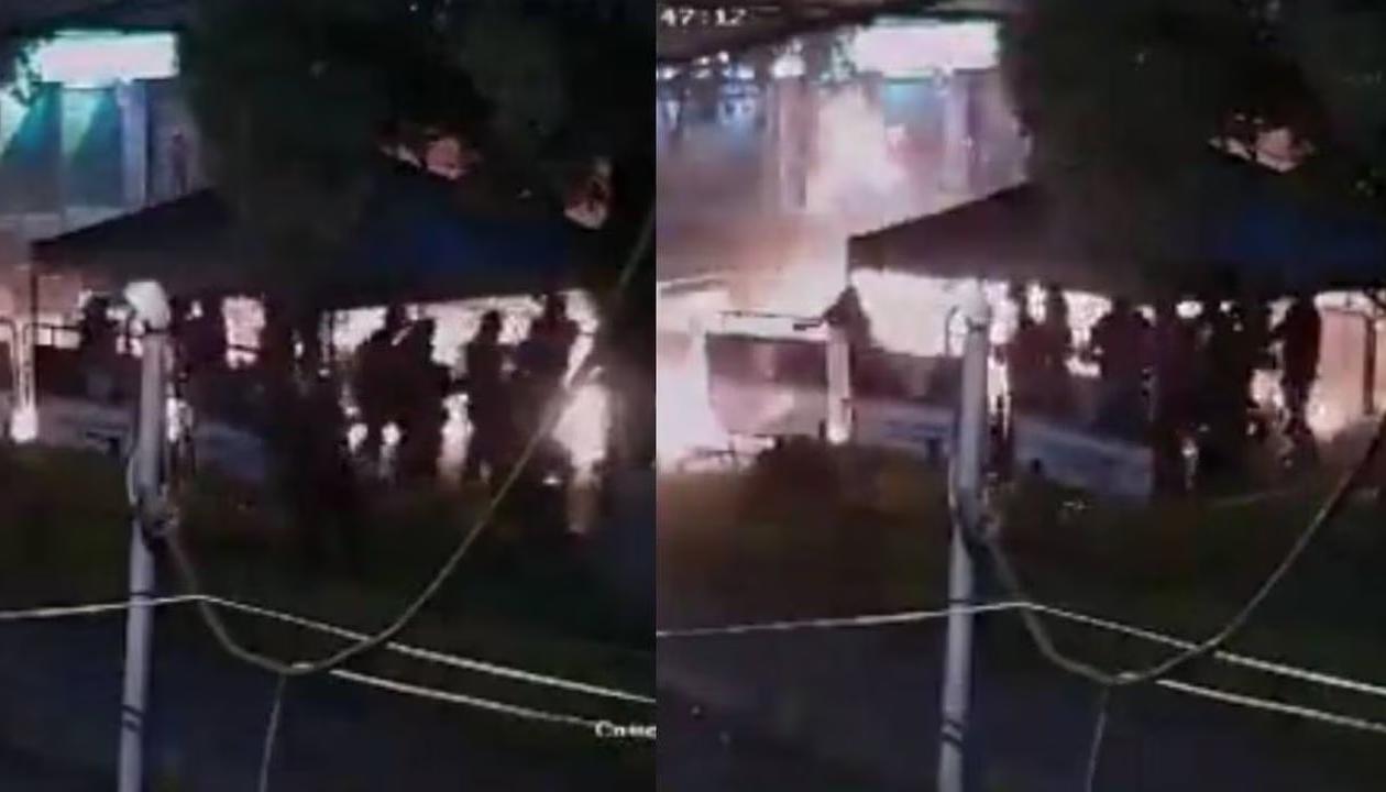 Imágenes del ataque contra el CAI.