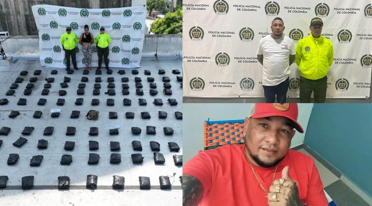 Algunos de los capturados, supuestos integrantes de 'Los Costeños'. 