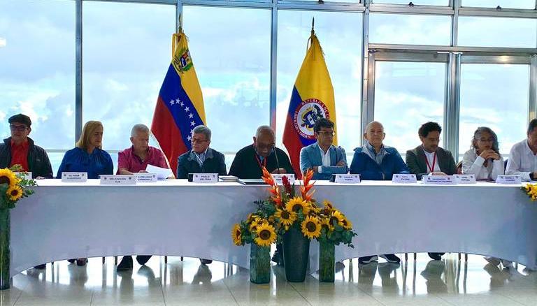 Mesa de dialogo de Gobierno con el ELN en Caracas.