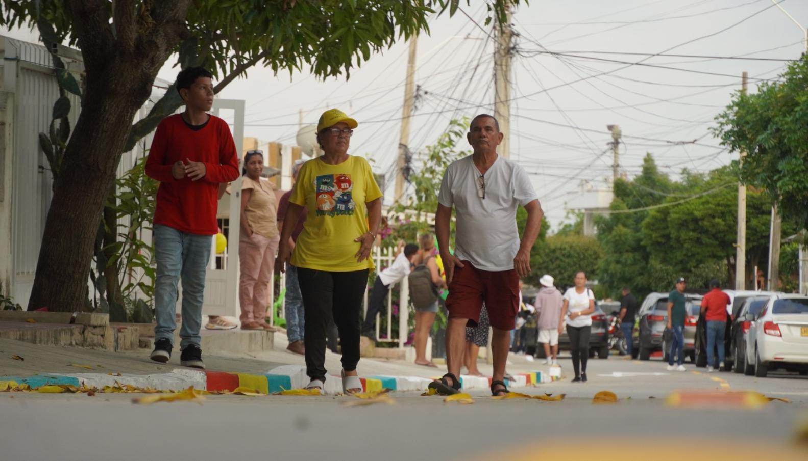 Pavimentación en el barrio Carlos Meisel.