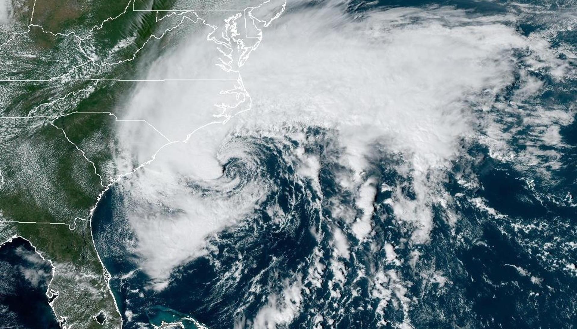 Aspecto de la tormenta tropical Ophelia. 