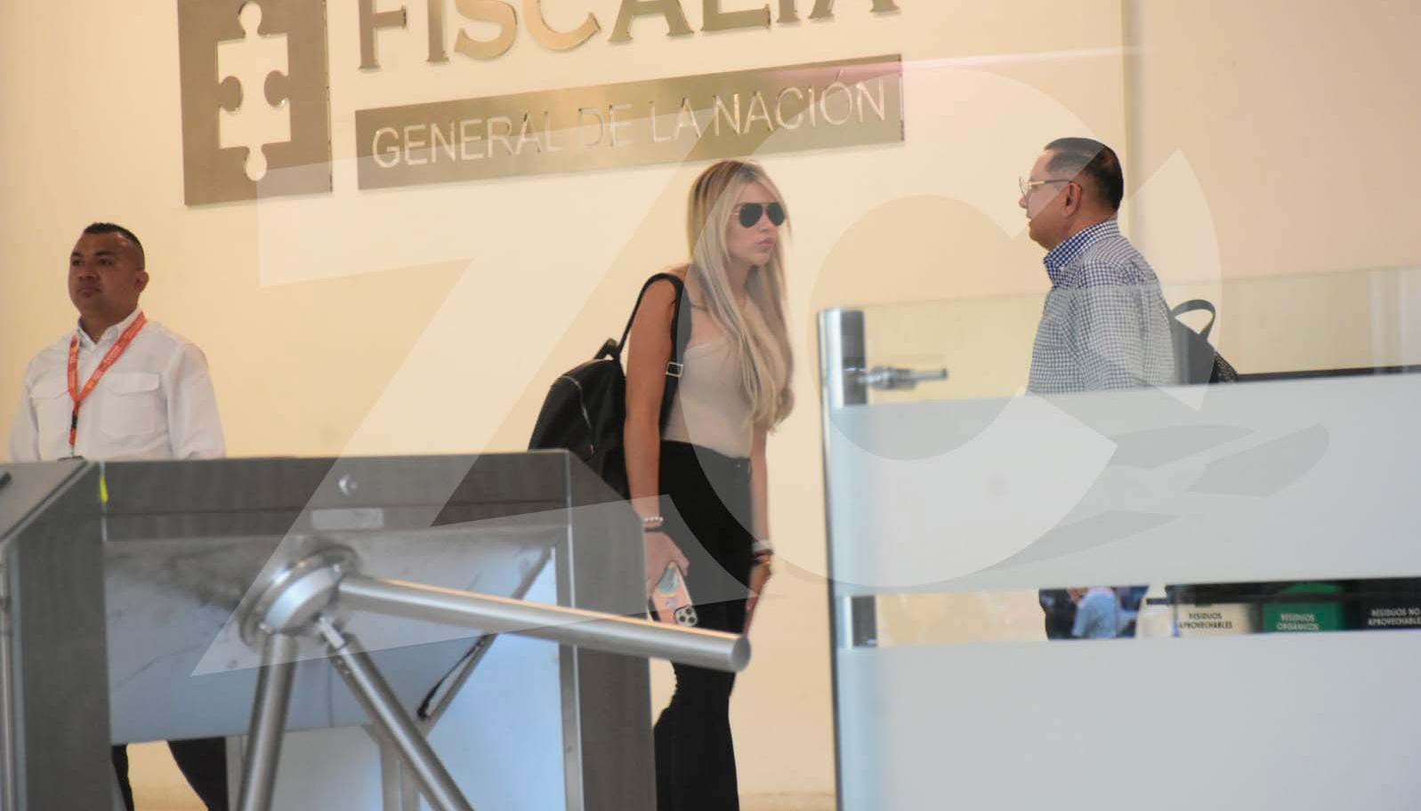 Daysuris Vásquez en la Fiscalía de Barranquilla.