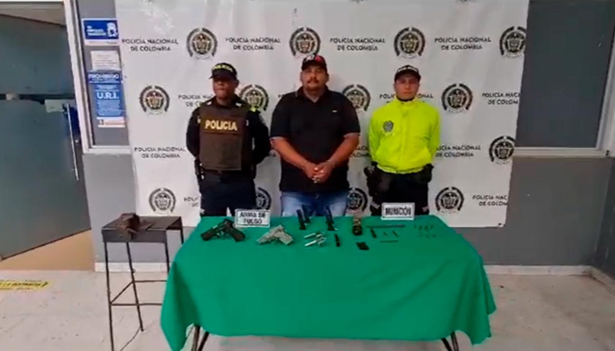 Capturado por la Policía Metropolitana de Barranquilla.