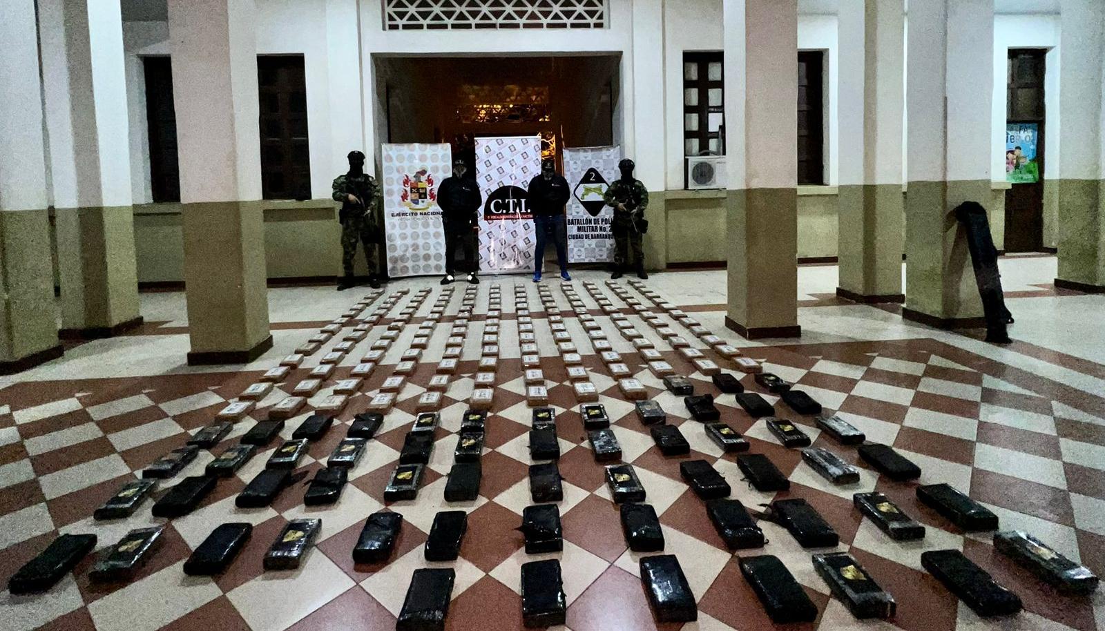 Incautados más de 200 kilos de cocaína en el barrio Los Nogales
