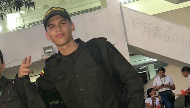 Jack Daniels García Peñaloza, auxiliar de la Policía muerto.