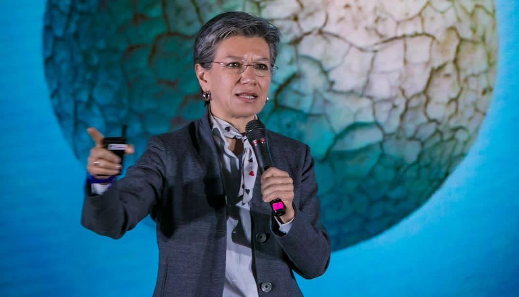 La Alcaldesa de Bogotá, Claudia López.