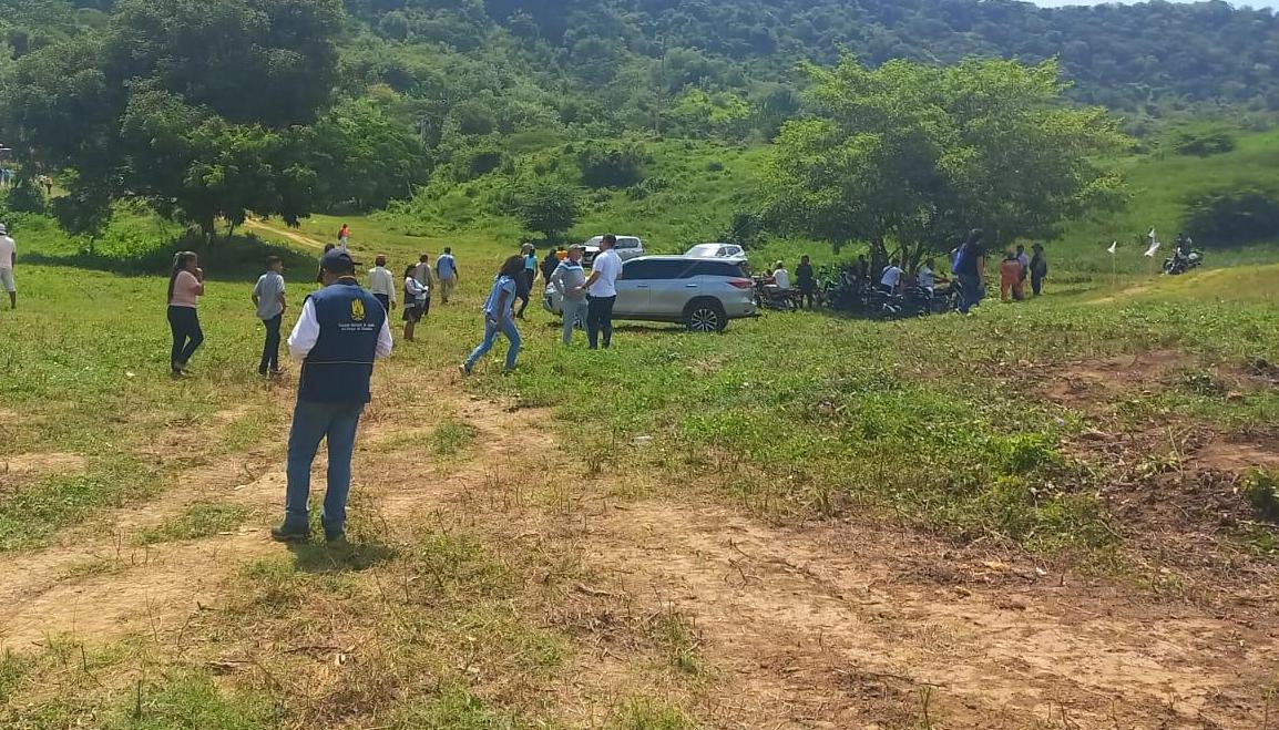 Lote en donde se reubicarán a damnificados de Piojó.