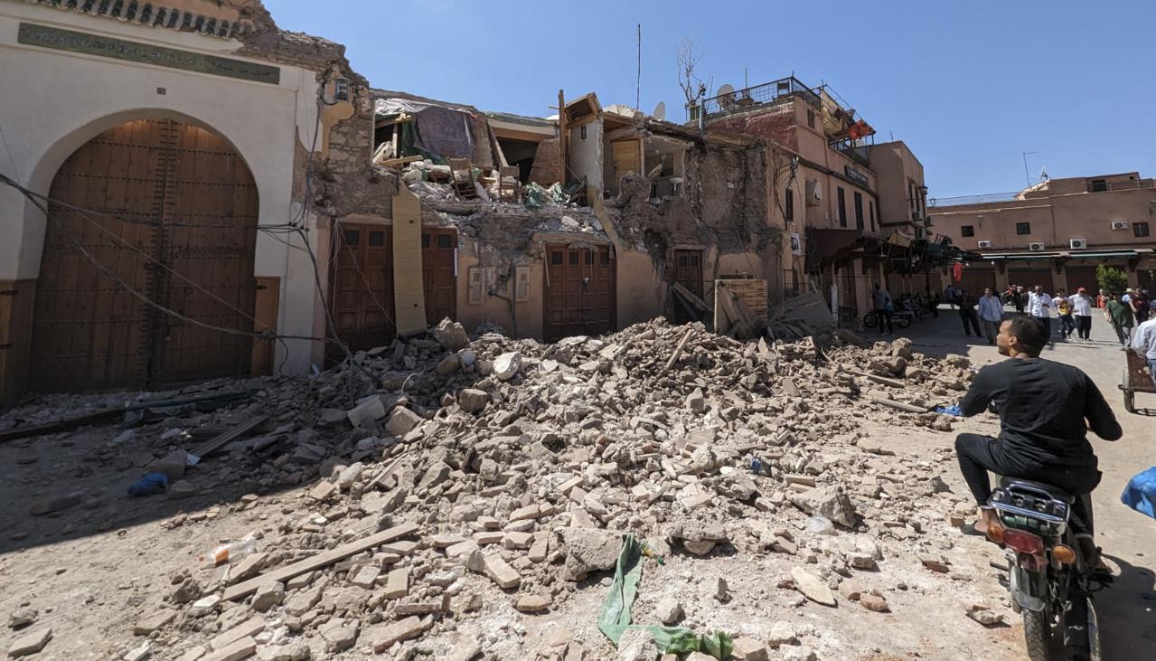 Imagen de los destrozos. 