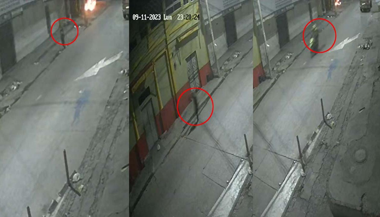 El momento exacto en que adolescente rocía gasolina y prende fuego 