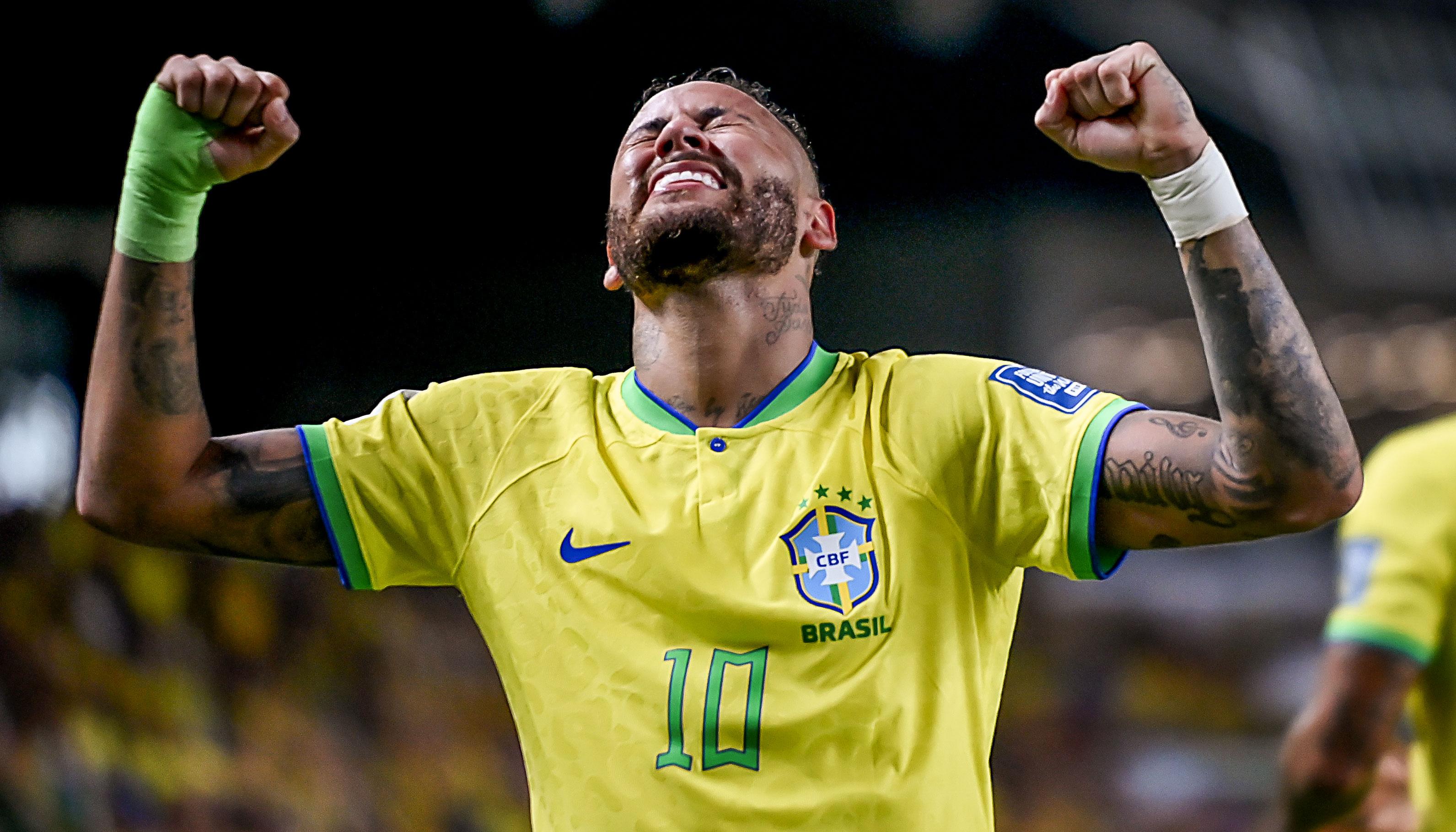 La celebración de Neymar.