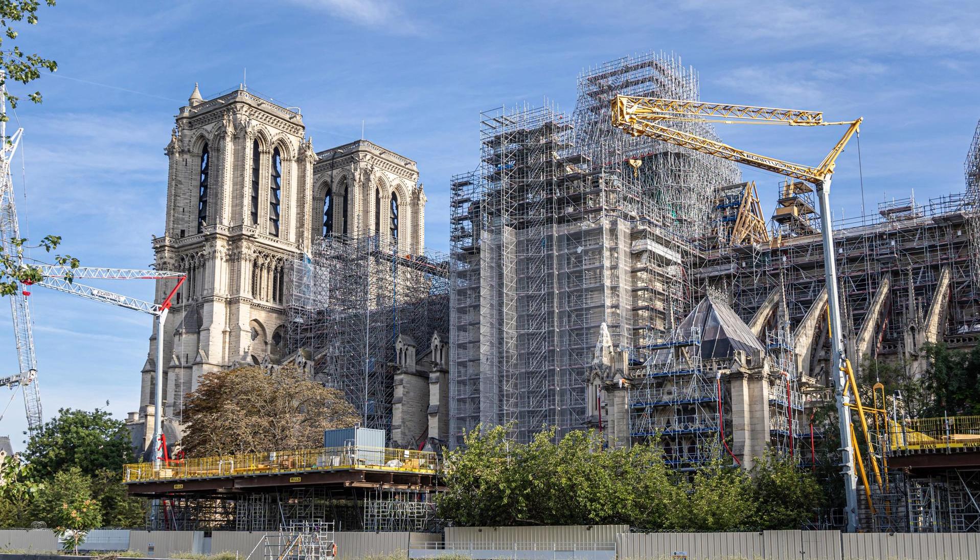 Así avanzan las obras en Notre Dame.