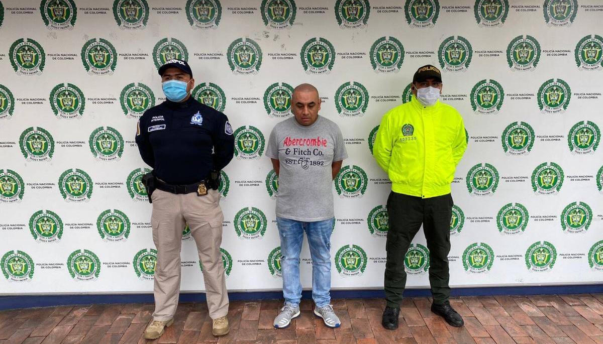Omar Zahir Flórez Betancourt cuando fue capturado en 2022.