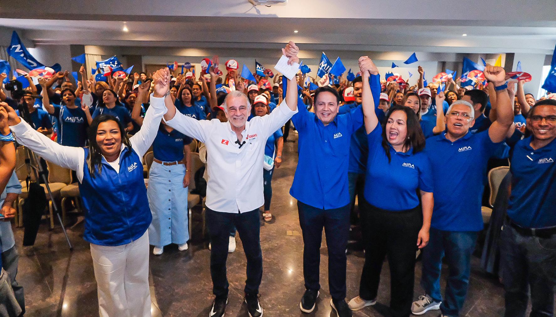 Partido Mira deja en firme adhesión a la candidatura de Eduardo Verano