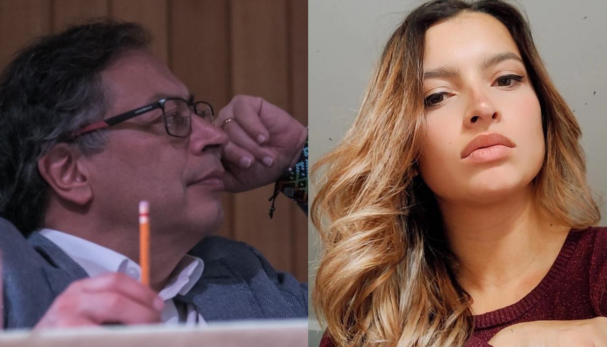 Gustavo Petro y su hija Andrea.