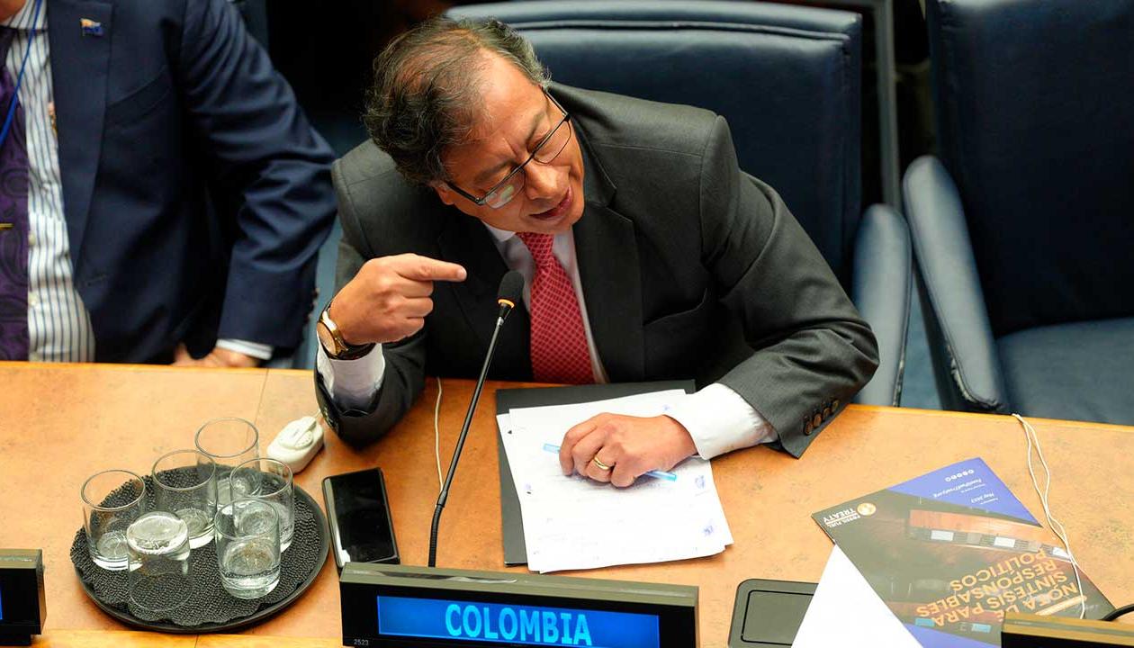 Gustavo Petro en Nueva York. 