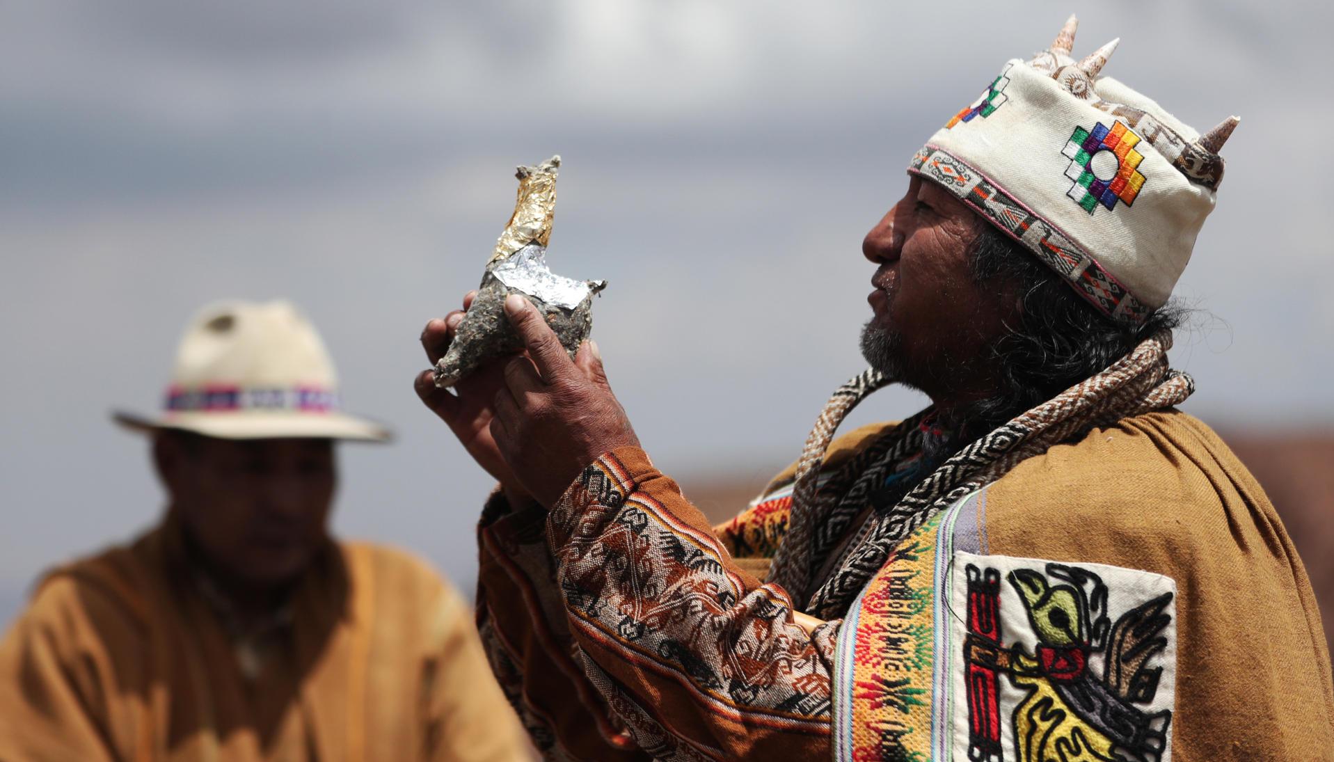 Ritual para Pachamama.