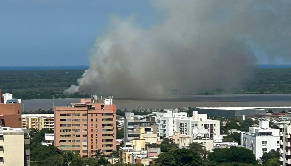 Imagen del incendio.