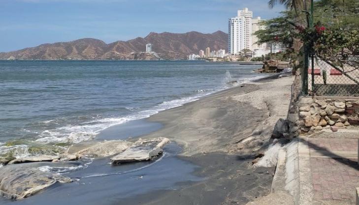 Playa Salguero de Santa Marta.