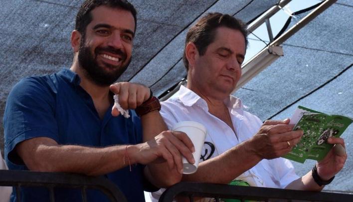 Arturo Char y Germán Vargas en una visita a Barranquilla