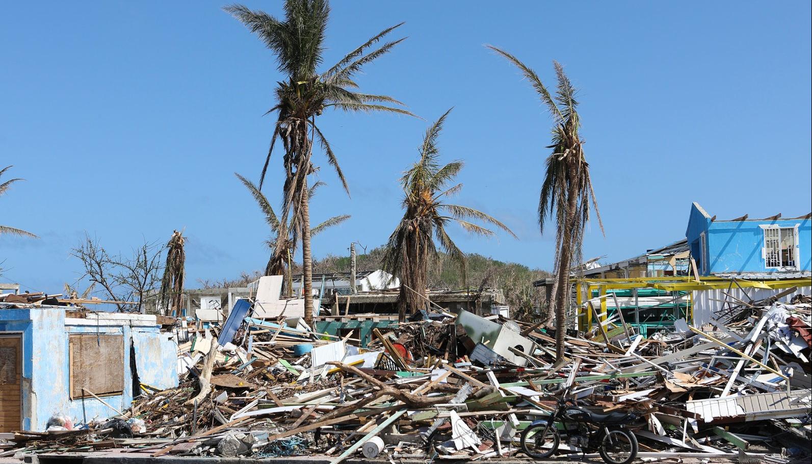 Residuos en la isla de San Andrés.