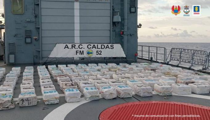 La droga incautada en una lancha en jurisdicción de San Andrés
