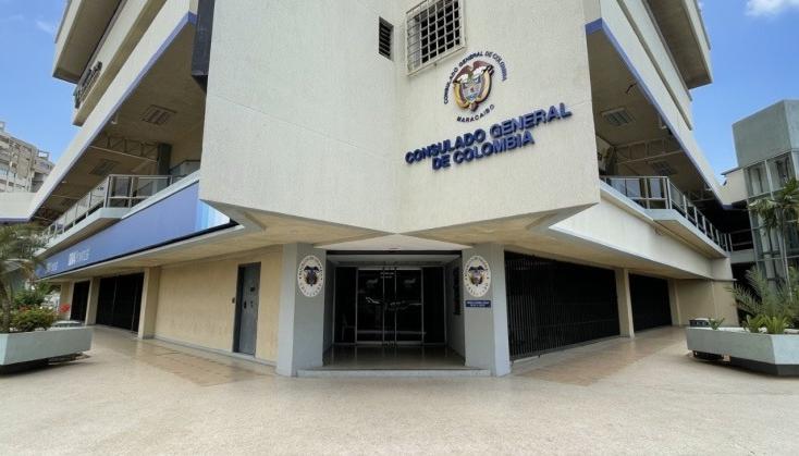 Consulado colombiano en Maracaibo.