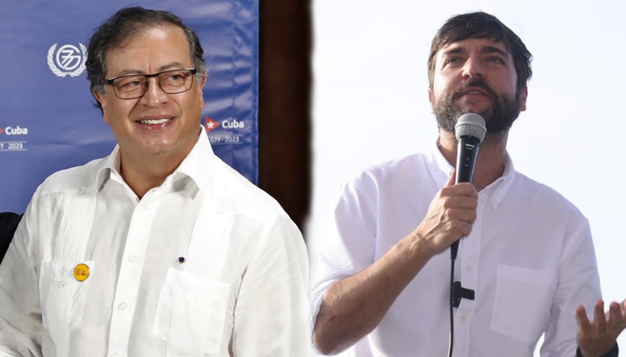 El presidente Gustavo Petro y el alcalde de Barranquilla Jaime Pumarejo.