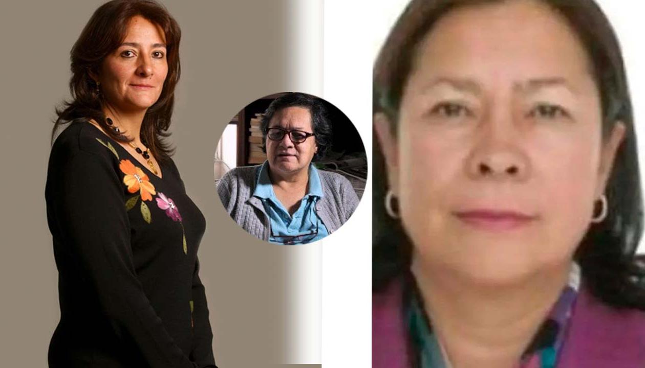 Ángela María Buitrago Ruiz, Amparo Cerón Ojeda y Amelia Pérez Parra.