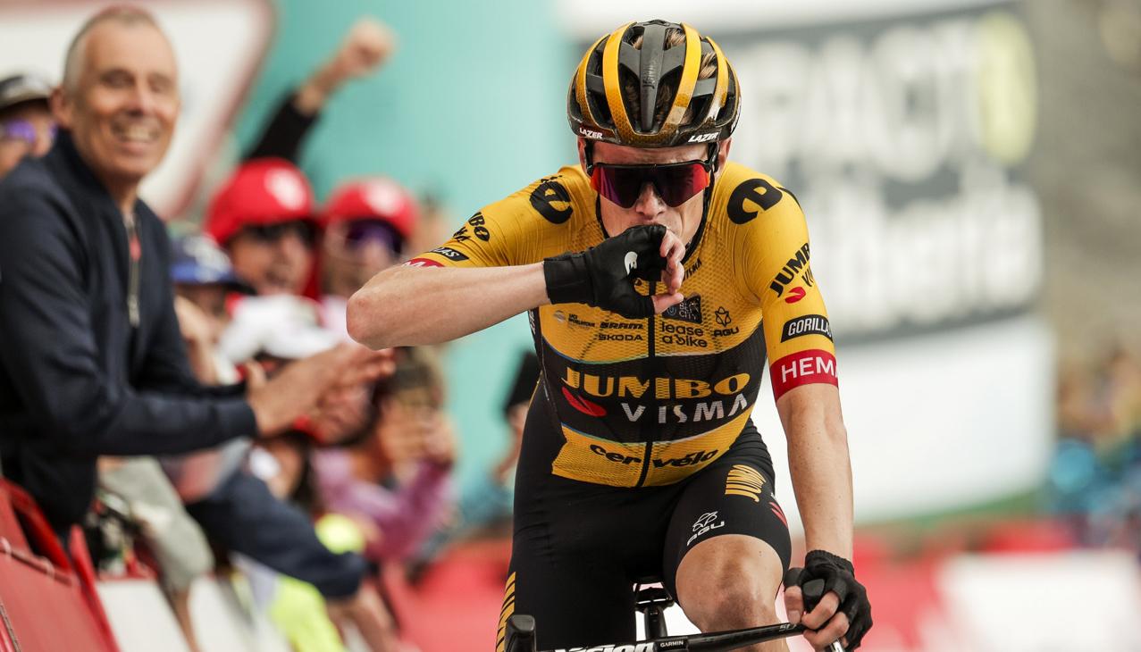 Jonas Vingegaard, tras ganar la etapa, ahora es tercero en la general. 