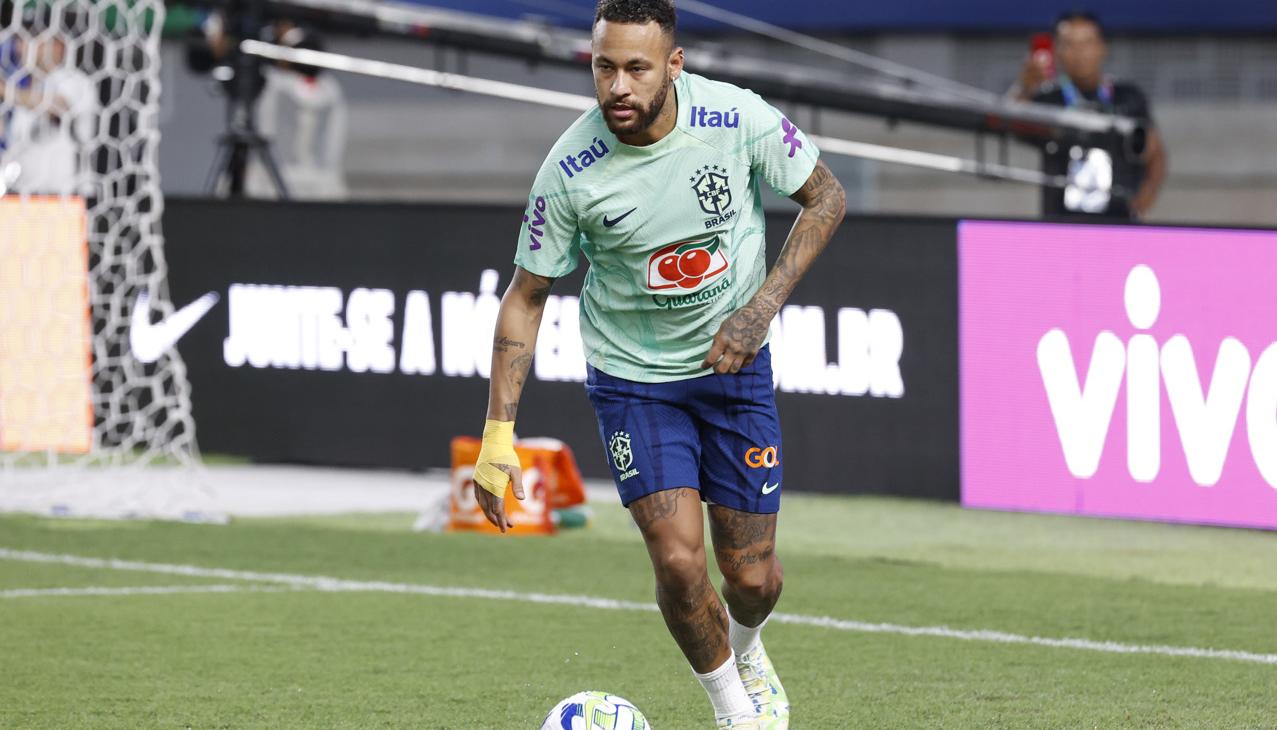 Neymar, atacante de la selección brasileña. 