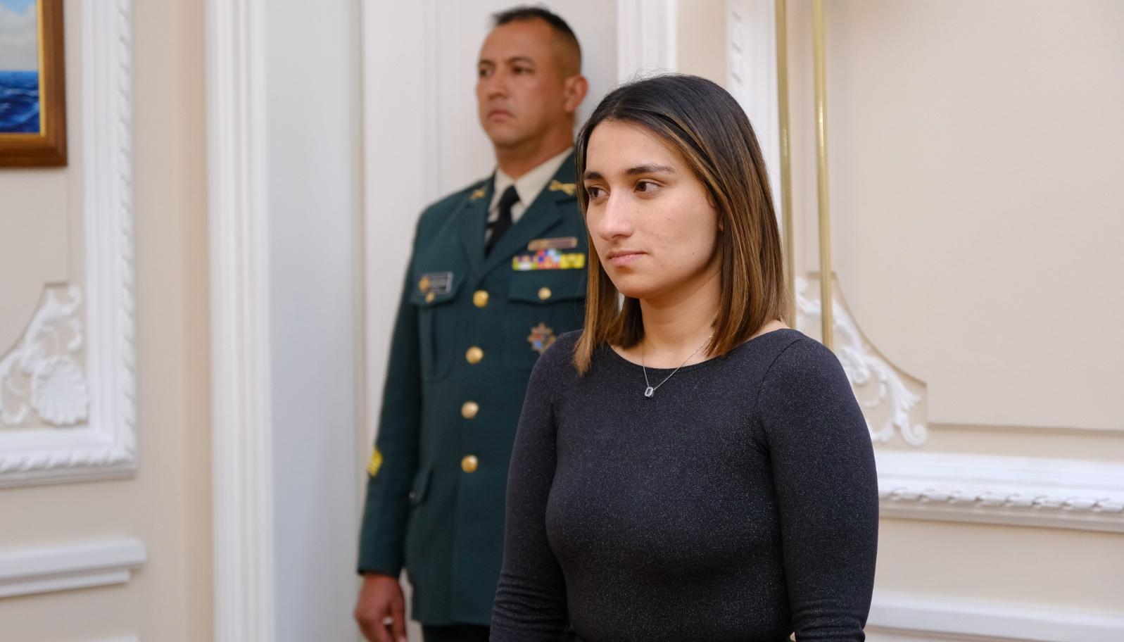 Laura Sarabia en su posesión como directora del Departamento de Prosperidad Social (DPS).