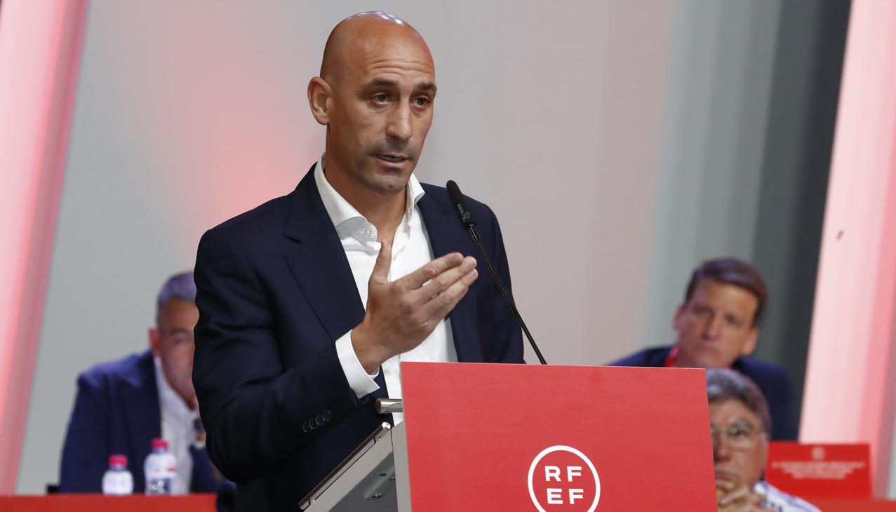 Luis Rubiales, suspendido presidente de la Real Federación Española de Fútbol.