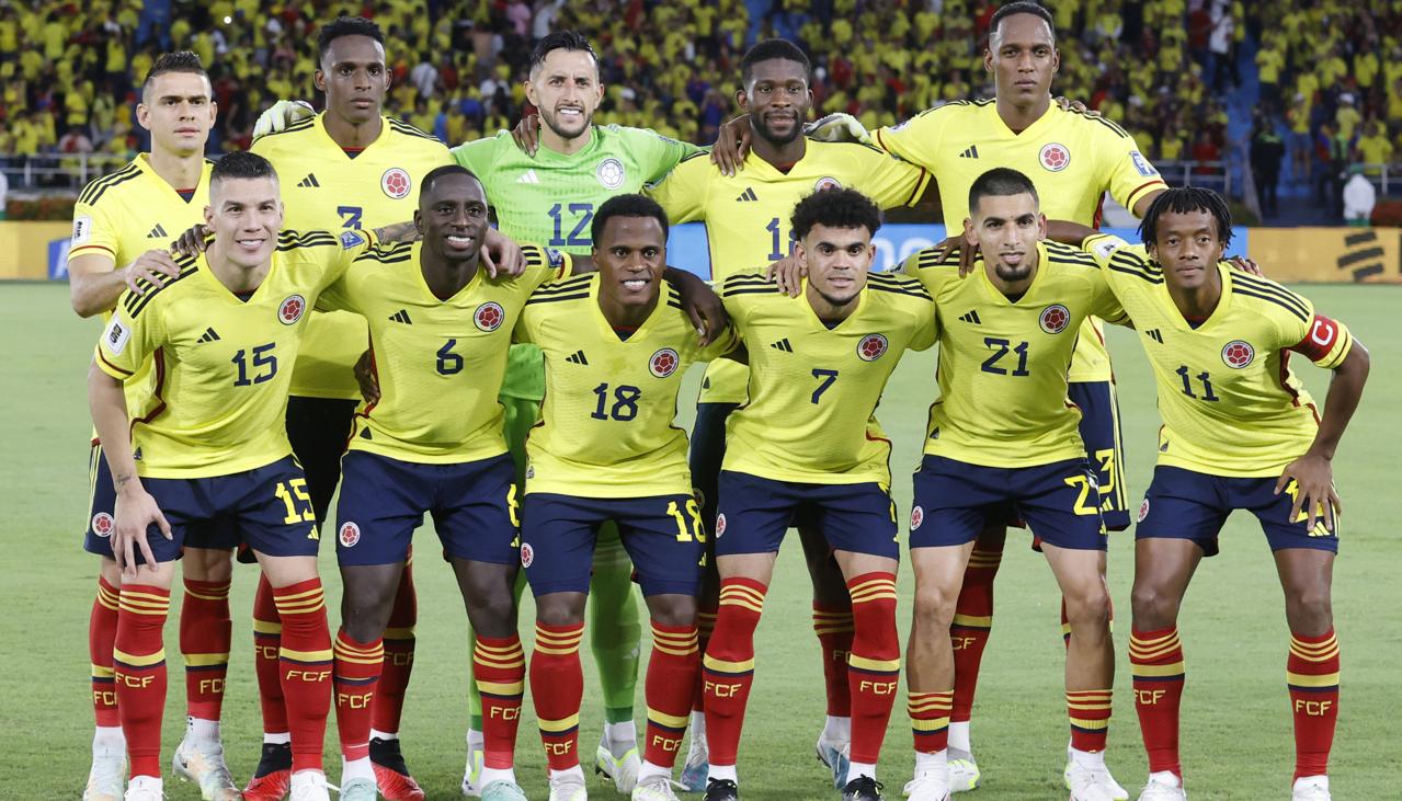 Selección Colombia de mayores que disputa la Eliminatoria Sudamericana al Mundial de 2026.
