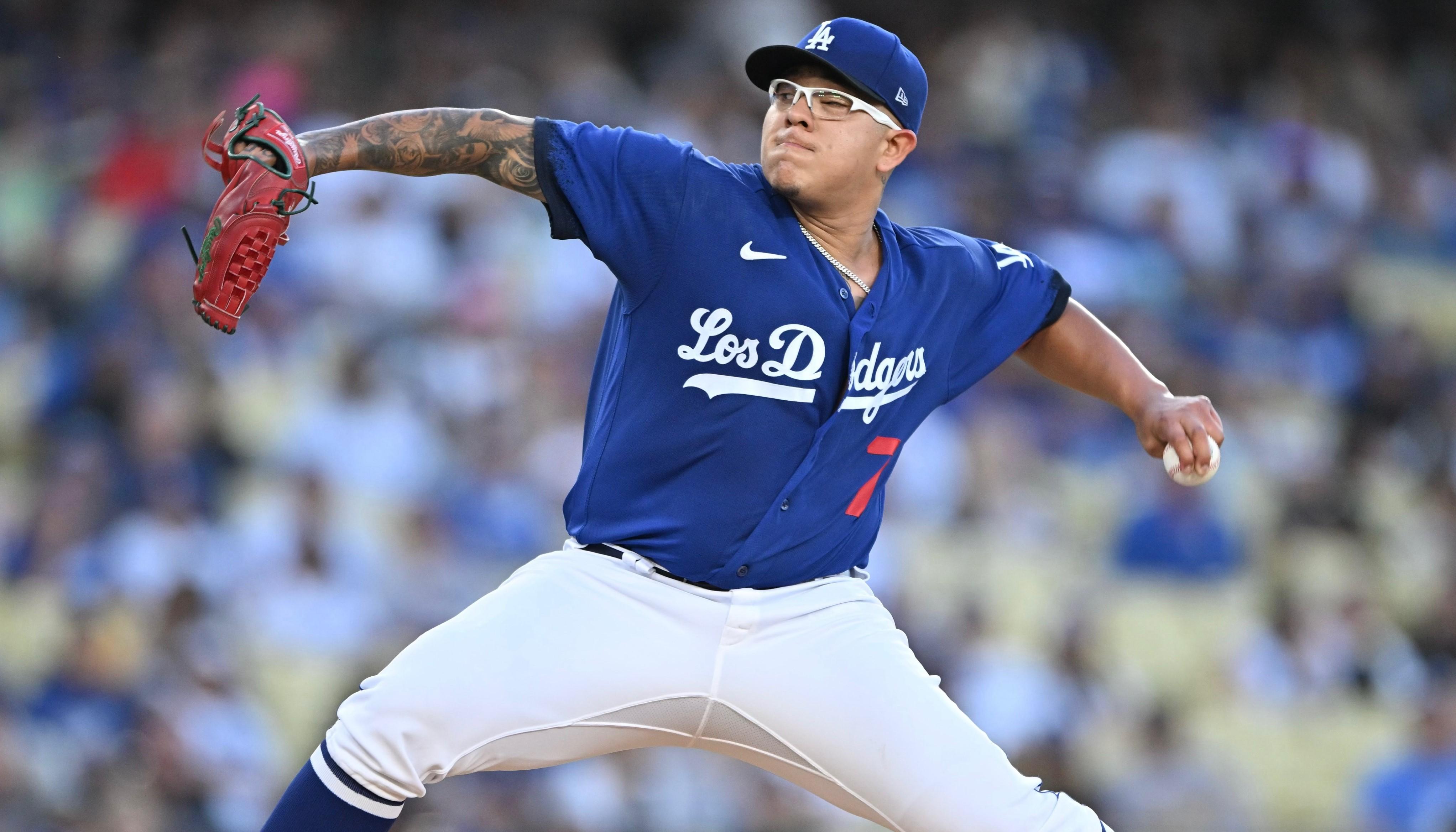 Julio Urias, lanzador mexicano de los Dodgers. 