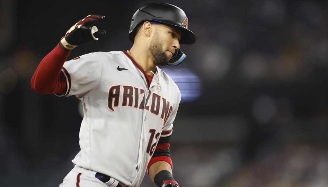 Lourdes Gurriel pegó un jonrón solitario en la sexta entrada para Arizona. 