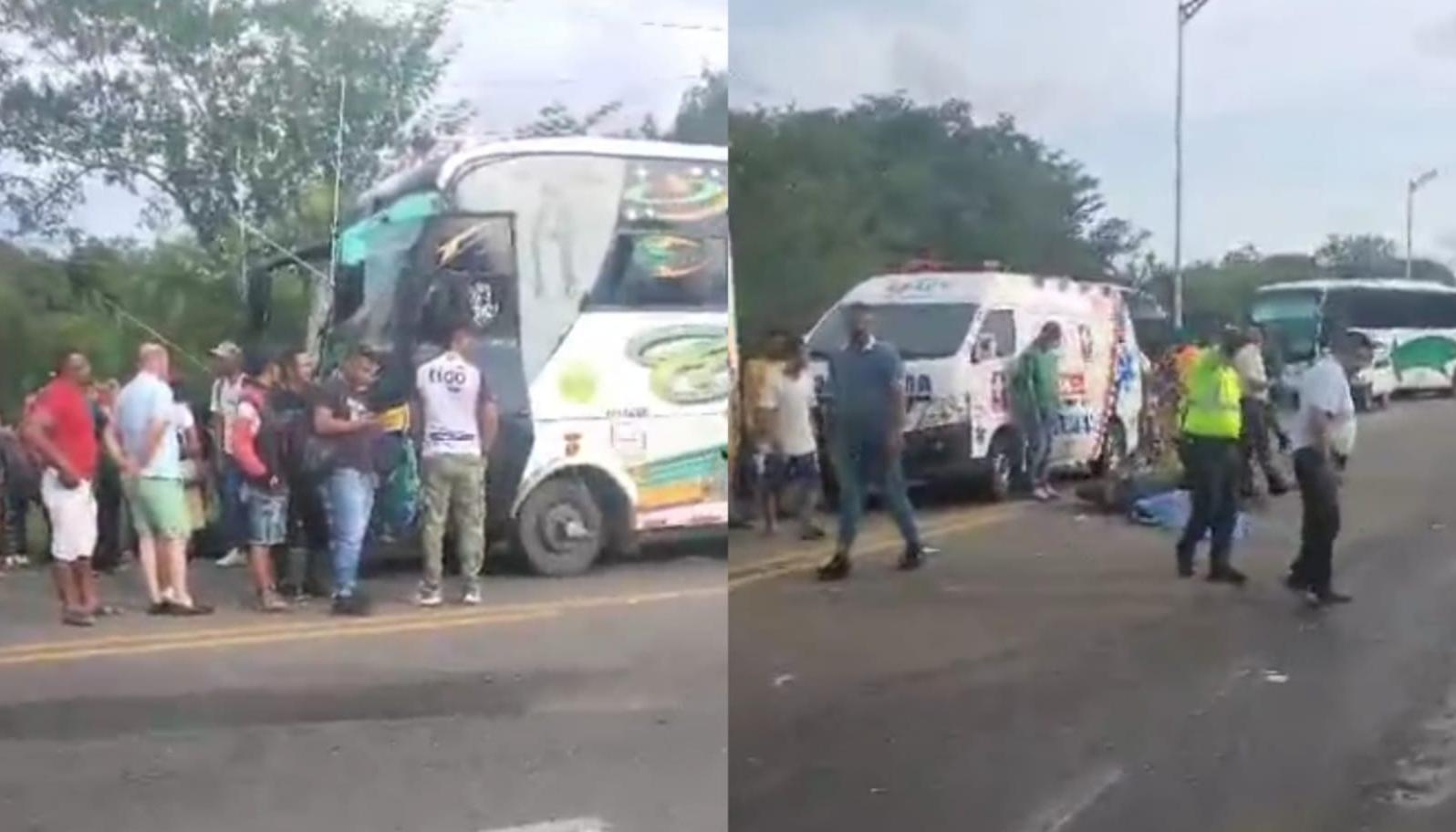 Accidente vial en Pital de Megua 