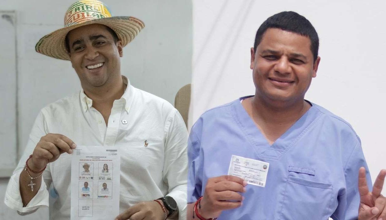 Jairo Aguilar, Gobernador electo, y Genaro Redondo, Alcalde de Riohacha.