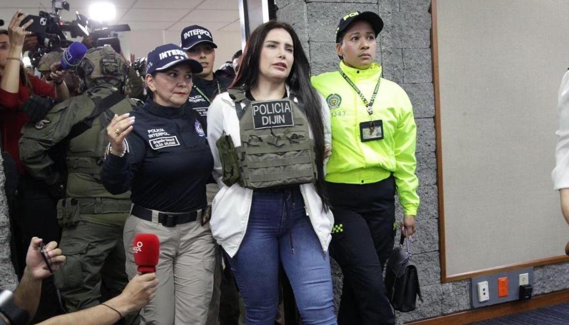Aida Merlano, tras ser deportada de Venezuela.