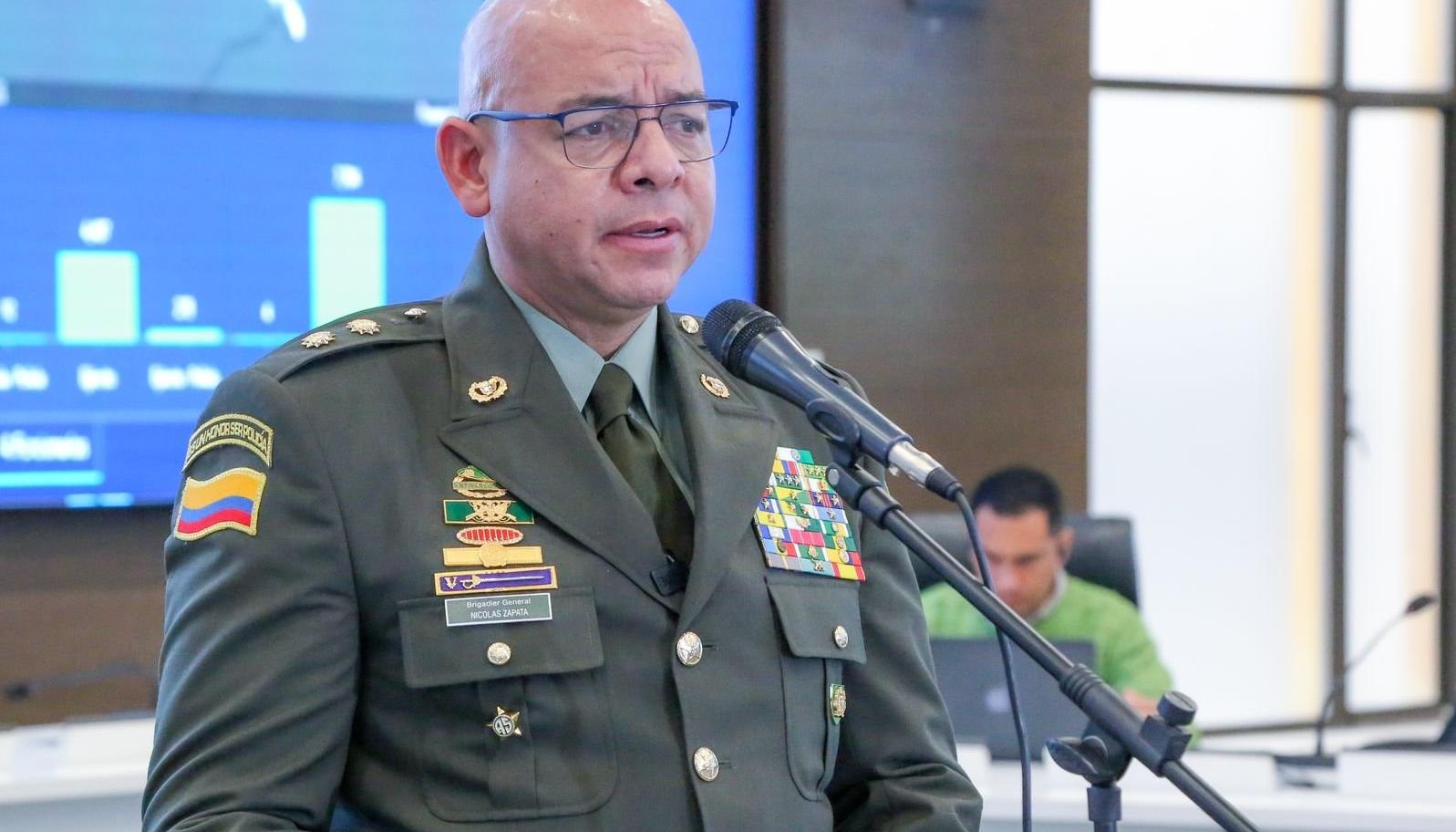 General Alejandro Zapata, subdirector de la Policía
