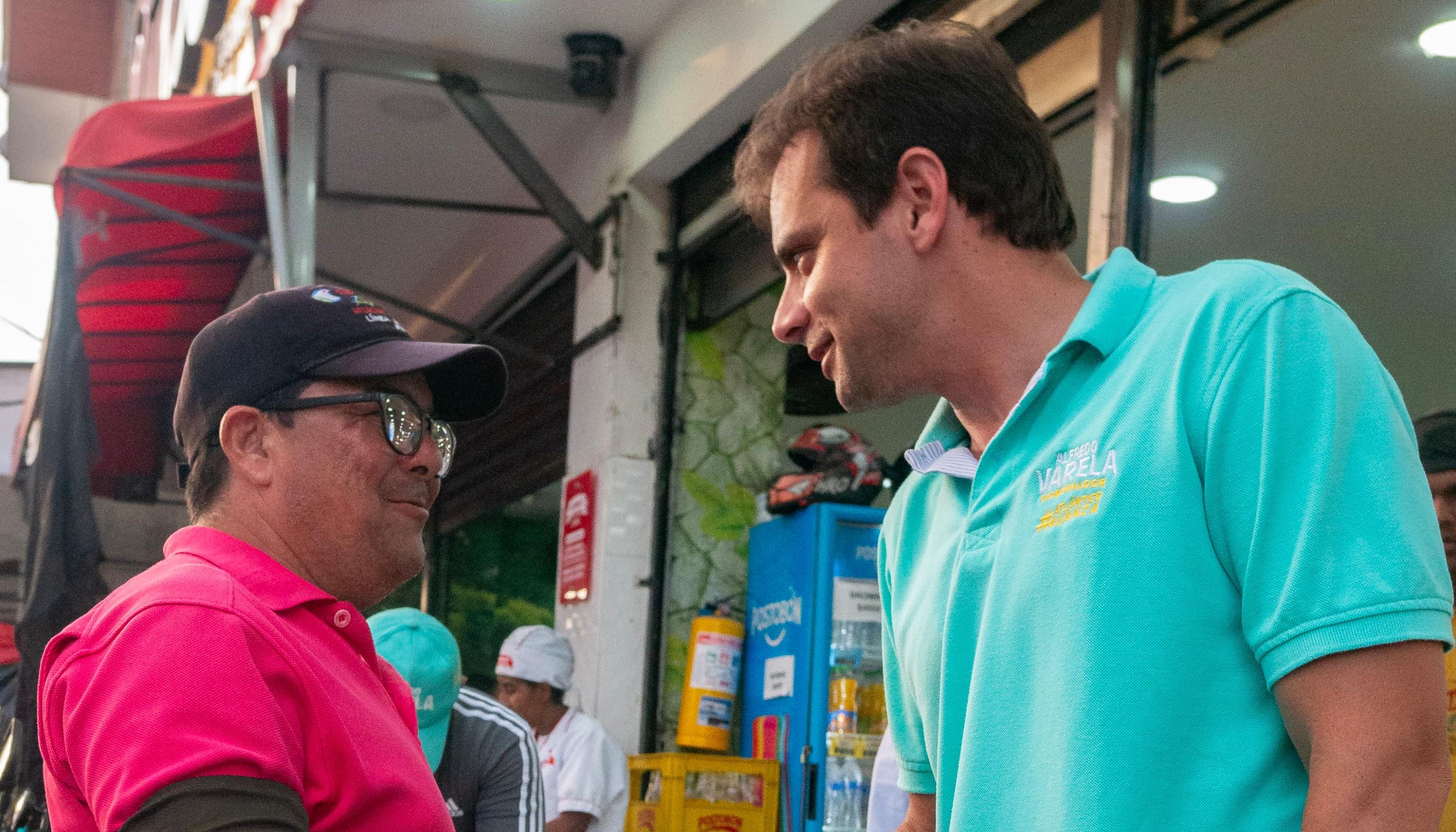 Alfredo Varela en el barrio La Paz.