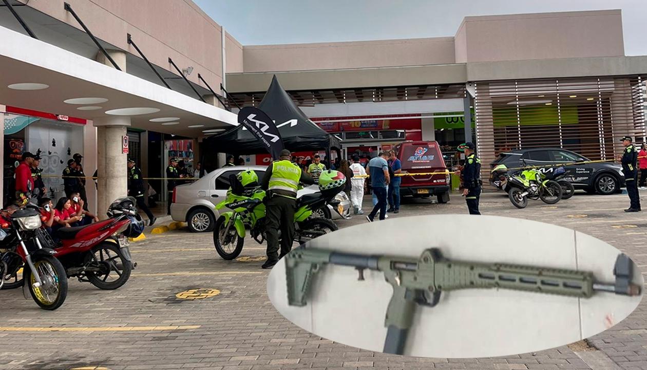 Arma usada en asalto en Alameda