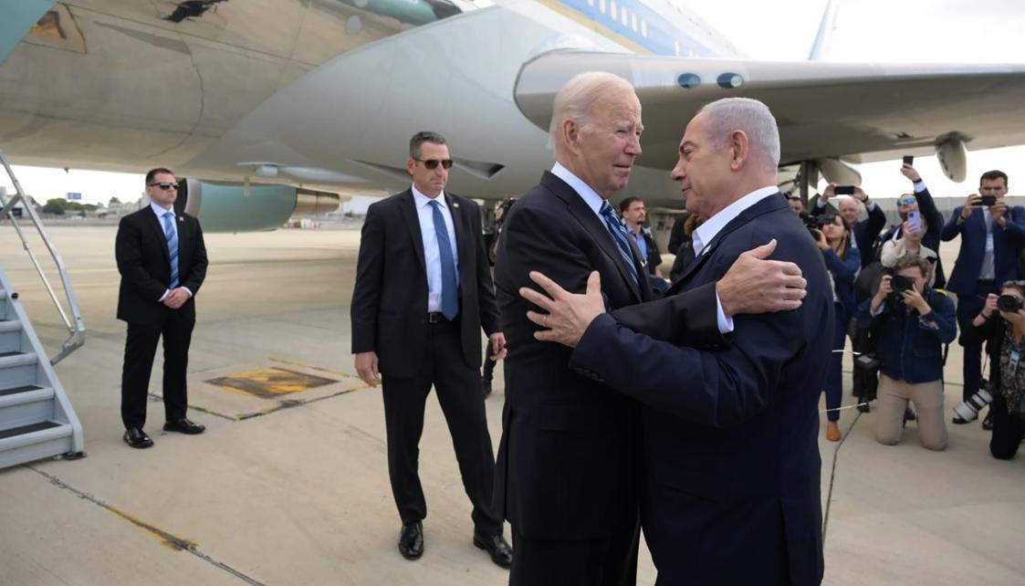 Joe Biden y el primer ministro israelí, Benjamín Netanyahu.